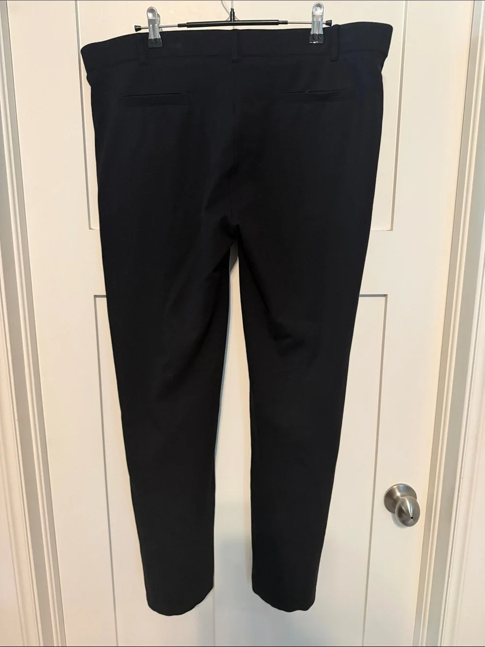 Betabrand Yoga Dress Pants Black Wide Straight-Leg Dress Trousers Petite XXL